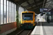 VT 650.60 in der Bahnhofshalle des Bahnhofs von Frankfurt (Oder).
Aufnahmedatum: 17.08.2010