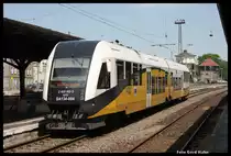 SA 134-004 ist am 23.5.2016 von Waldbrzych kommend auf dem Weg nach Wroclaw in Jaworzyna Slaska eingefahren und macht Kopf!
