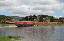 218 105-5 und 146 112-8 auf Testfahrt bei Schluchsee 20.6.16