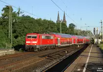 111 113 am RE1 in Köln Messe/Deutz am 26.06.2016