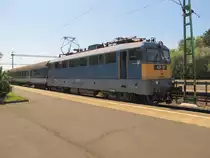 M�V H-START 431 167 mit dem IC 201  AGRAM  von Zagreb Glavani Kolod. nach Budapest-Deli pu, am 06.06.2016 in Si�fok. Der Zuglauf war allerdings auf Grund von Schienenersatzverkehr zwischen Balatonlelle und Zamardi nicht durchg�ngig.