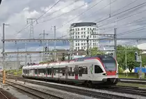 RABe 521 019, auf der S3, fährt zum Bahnhof Pratteln. Die Aufnahme stammt vom 18.06.2016.