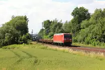 145 022-2 zu sehen am 01.07.16 mit einem Frankenwaldumleiter an der Schöpsdrehe bei Plauen/V.