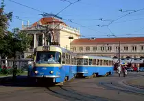 Der Tatra-T3 409 im Sommer 2005 vor dem Hauptbahnhof in Zagreb