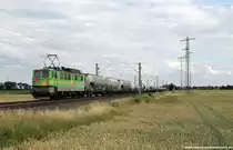 142 133-8 der EGP mit einem Zementzug bei Sierße am 01.07.2016