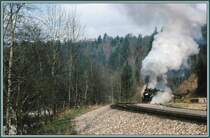 Doppeltraktion im Tal der Bregenzer Ach ergibt ein gutes Echo. Bei Langen-Buch. (Archiv 10/78)