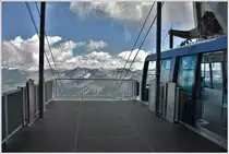 Die Aussicht aus der Gipfelstation der Arosa-Weisshorn-Bahn Richtung Schiesshorn und Maienfelder Furgga ist einmalig schön. (06.07.2016)