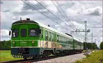 SŽ 711-014 fährt durch Cirkovce-Polje Richtung Maribor. /2.6.2016