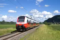 Am 15. Juni 2016 war Cityjet 4746 005 als SB 4164 von Spielfeld-Straß nach Graz unterwegs und konnte bei Neudorf ob Wildon festgehalten werden.