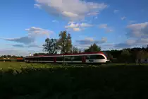 Wieder unterwegs nach Graz ,... Ein GTW 2/8 bei Sankt Peter im Sulmtal. 17.07.2016