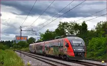 SŽ 312-120fährt durch Maribor-Tabor Richtung Maribor HBF. /1.6.2016