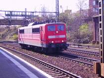 151 149-2 f�hrt solo durch Hamburg-Harburg. 4.4.07