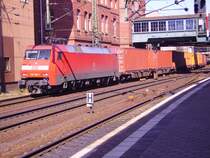 152 149-1 zieht einen GZ durch Harburg. 4.4.07