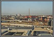 Eine 371 ist soeben mit dem EuroCity45  Berlin-Warszawa-Express  im Hauptbahnhof Berlin gestartet, und wird den Zug erst im Bahnhof Rzepin an eine PKP Lok �bergeben. Aufgenommen am 27.03.2007 aus der Glaskuppel vom Reichstagsgeb�ude.