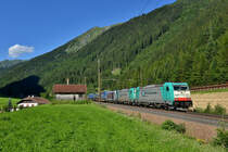 E 483 002 + E 483 005 + 186 284 mit DGS 43129 am 20.07.2016 bei Brennero. 