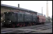 Fahrzeugausstellung im BW Dresden - Altstadt am 16.5.1996: Altbau  Elektrolok 
E 7710 