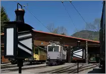 In Chaulin wartet der LLB ABFe 2/4 10 (ex BCFeh 4/4 N° 10), Baujahr 1914, auf den nächsten Einsatz.
8. Mai 2016