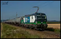 WLC 193 251 zieht den Kesselwagenganzzug 45981 aus dem Bahnhof Tullnerfeld in Richtung Wien. Tullnerfeld 19.07.2016