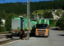 TRAVYS/YStC: Kehricht Umladestation unter dem freien Himmel in St Croix. Aufnahme vom 19. Juli 2016.
Foto: Walter Ruetsch 