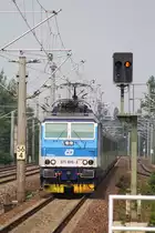 Mein erstes Foto einer Lok der CD entstand in Dresden-Dobritz am 26.07.2016.
371 015  Václav  mit EuroCity am Haken.
