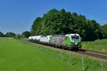 193 204 + 193 247 mit einem Knickkesselzug am 19.07.2016 bei Vogl. 