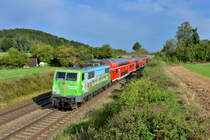 111 039 mit einem RE am 11.09.2012 bei Dettenhofen. 