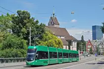 Be 6/8 Flexity 5020, auf der Linie 2, fährt zur Haltestelle Kunstmuseum. Die Aufnahme stammt vom 09.07.2016.