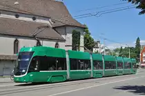 Be 6/8 Flexity 5007, auf der Linie 2, fährt zur Haltestelle Kunstmuseum. Die Aufnahme stammt vom 09.07.2016.