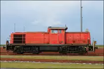 294 714-1 der DB abgestellt auf dem Jade-Weser-Port und wartet auf neue Aufgaben. 29/07/2016 Wilhelmshaven