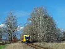 642.344 mit dem Os4323 nach Komárno am 02.03.2014 zwischen Bodza und Zemianska Olca. 