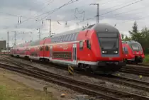 Am 30.07.2016 fuhr der RE 4307 von Hamburg Hbf nach Rostock Hbf mal wieder au�erplanm��ig mit 4 Wagen,gegen 10:53 Uhr kam die Fuhre im Rostocker Hbf rein.