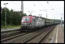 PKP Cargo Vectron 193-503 bzw. EU 46-503 kam am 29.07.2016 um 17.23 Uhr mit einem voll beladenen Kokszug in Richtung Ruhrgebiet fahrend durch den Bahnhof Brackwede.