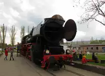 Geraer Eisenbahnwelten 52 8001-1 am 30.04.2016 beim Eisenbahnfr�hling in Gera.