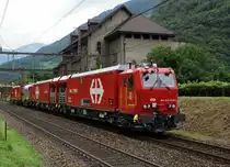 SBB: Der neue LR Z14 Xtmas 99 85 9174 022-5 auf Probefahrt beim Unterwerk Giornico am 28. Juli 2016.
Foto: Walter Ruetsch
