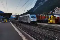 RAILPOOL 187 006-2 fährt solo in den Bahnhof Erstfeld ein, um später die BLS 186 105-3 bei einem Güterzug in Richtung Gotthard zu unterstützen.
Aufgenommen am 20.7.2016.