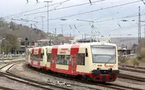 HZL 207 + 212 + 215 verlassen den Tübinger Hauptbahnhof.
Aufnahmedatum: 05.04.2016