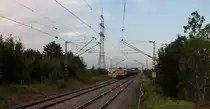 Ein klassischer Kesselzug aus Burghausen nach München, bespannt mit 247 046-6, wurde am Abend des 04.08.16 in Grub fotografiert.
