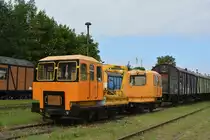 In Mittenwalde stehen 2 Skl der ehemaligen deutschen Reichsbahn abgestellt. Sie dienen den Transport von Hebeldraisinen sowie Vegetationsarbeiten und Kontrollfahrten.

Mittenwalde Ost 20.07.2016