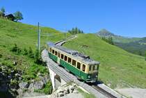 BDeh 4/4 Nr. 117 bei Alpiglen, 19.07.2016.

