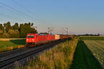 185 238 + 185 xxx mit einem Güterzug am 23.06.2015 bei Plattling. 
