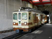 tpc / AL -  Regio nach Aigle an der Spitze der Triebwagen BDeh 4/4 302 in Leysin am 01.08.2016