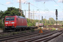 185 059-3 durchfährt Recklinghausen-Ost 10.8.2016