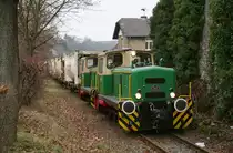 Der Vulkan-Express unterwegs als GmP, aufgenommen in Burgbrohl.
Aufnahmedatum: 29.01.2012