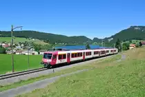 Travys Domino als R 6025 bei les Charbonni�res, 22.08.2016.