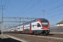 RABe 511 024 durchfährt den Bahnhof Rothrist. Die Aufnahme stammt vom 25.08.2016.