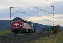 Die BSBS 1142 (227 005-6) brachte am 18.01.2015 eine G1206 (CFL 1581) in Richtung Norden. Aufgenommen zwischen Mecklar und Ludwigsau-Friedlos.
