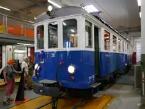 RBS - 100 Jahr Feier Triebwagen BDe 4/4 36 im Depot in Solothurn am 27.08.2016 