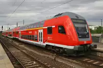 RB40 (RB17929) von Braunschweig Hauptbahnhof nach Burg(Magdeburg) fährt am 1.8.2016 aus dem Magdeburger Hauptbahnhof aus. Zuglok war die Magdeburger 146 026.
