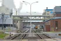 Blick auf die Bahnanlagen am Sodawerk in Staßfurt.

Staßfurt 21.07.2016

