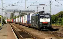 Am 07.09.2016 kam die 189 201 von der ERS Railways ( MRCE dispolok ) aus Richtung Braunschweig nach Niederndodeleben und fuhr weiter in Richtung Magdeburg . 